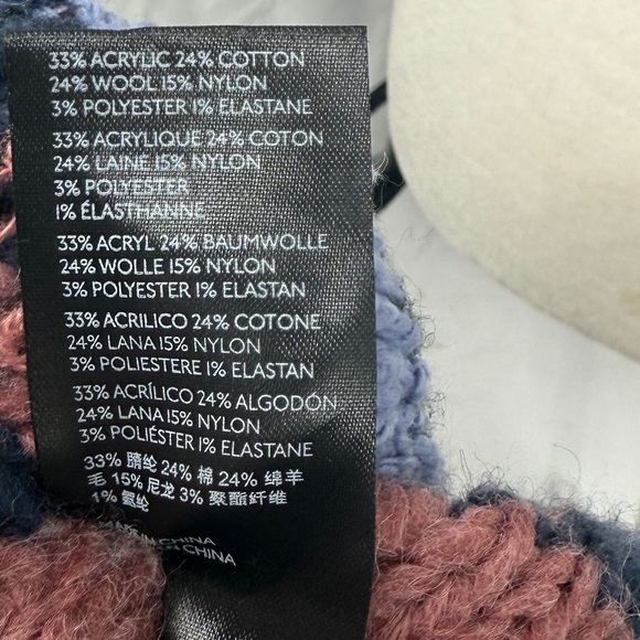 Anthropologie Multicolor Striped Cardigan Boho Chic Chunky Knit Bohemian Layer - Picture 13 of 14